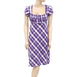 Free people Purple Plaid Women's dress